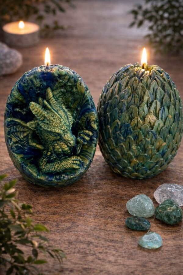 bougie dragon cire abeille oeuf dragon decoration