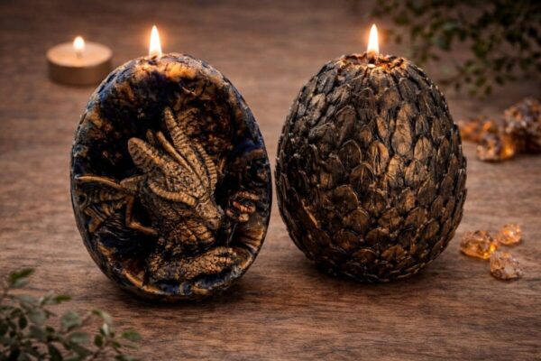 bougie dragon cire abeille oeuf dragon decoration