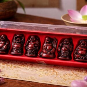 lot 6 bouddhas rieurs figurines porte bonheur