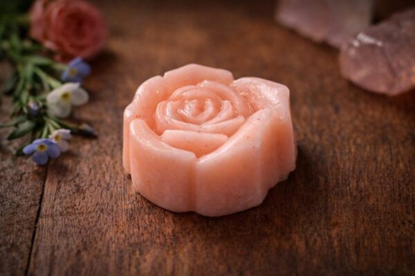 fondant parfumé rose artisanal rose de bois