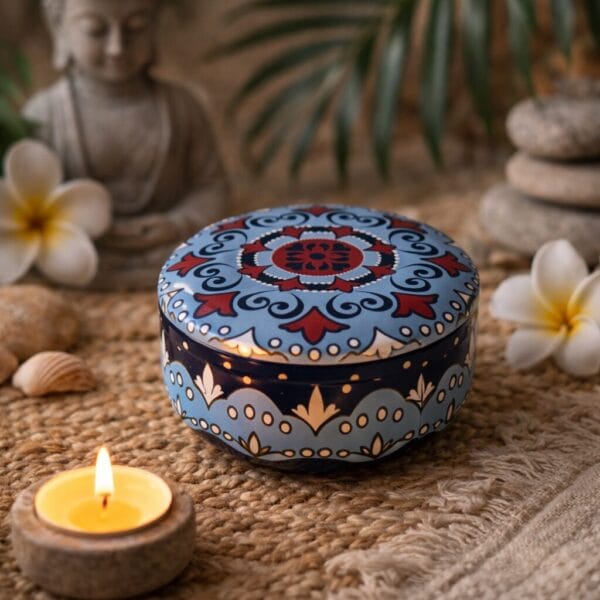 Bougie artisanale Évasion Douce – Parfum cocooning