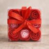 coffret roses savon parfumées cadeau romantique