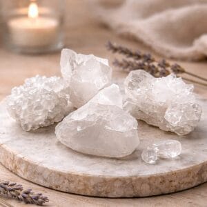 Cristal de roche naturel brut – pierre énergétique de purification et de clarté