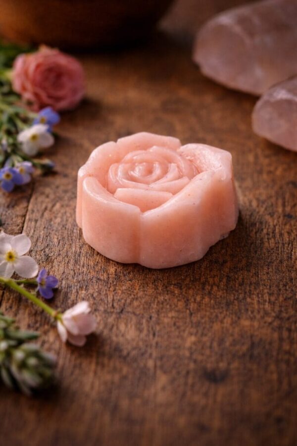 fondant parfumé rose artisanal rose de bois