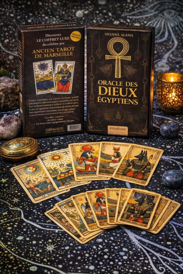 oracle dieux egyptiens jeu de cartes divinatoires