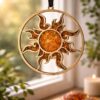 soleil bois ambre baltique decoration murale