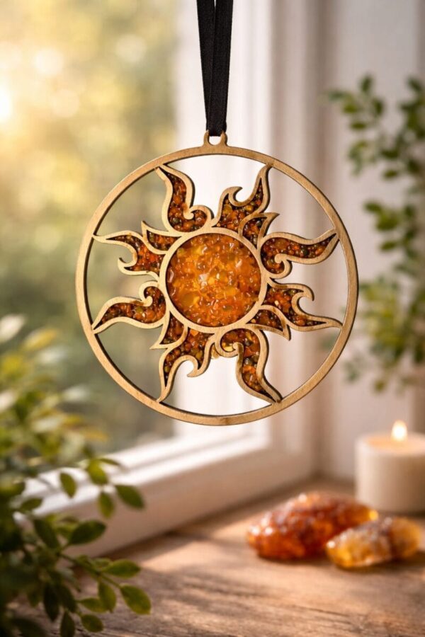 soleil bois ambre baltique decoration murale