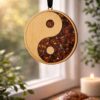 yin yang bois ambre symbole equilibre decoration